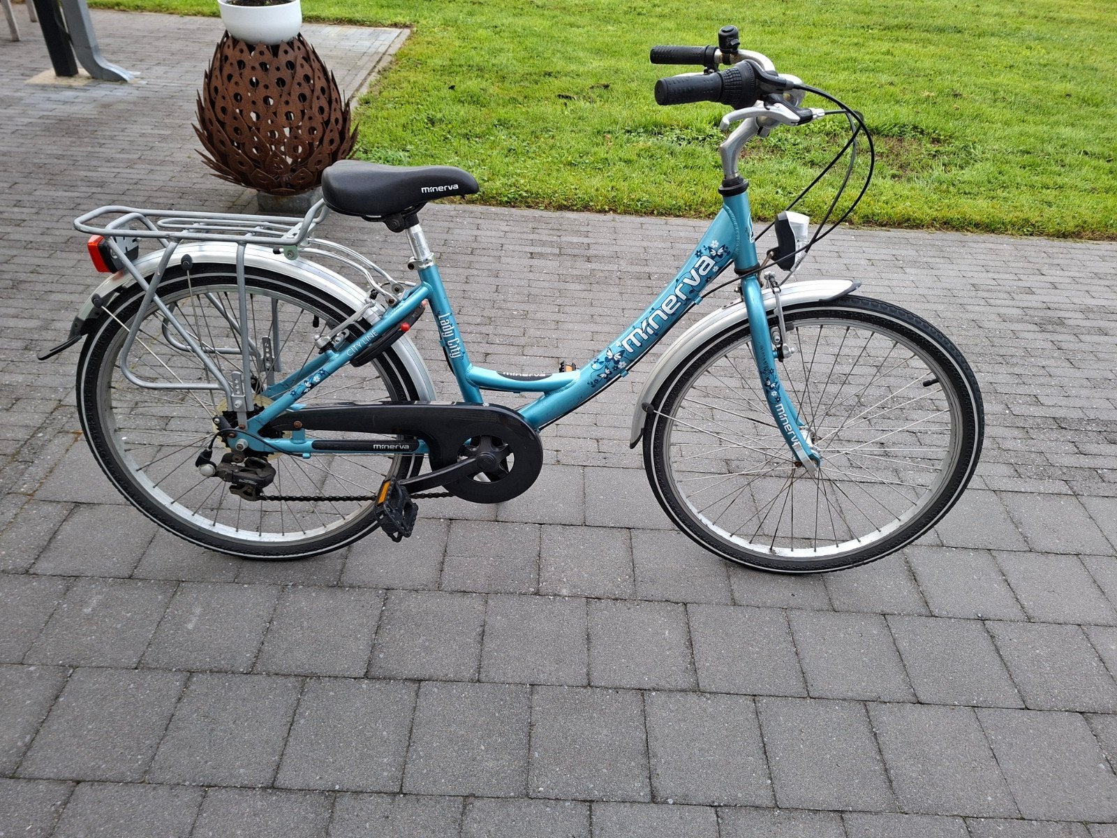 meisjesfiets 24 inch te koop, Fietsen en Brommers, Ophalen, Minerva, Handrem, Gebruikt