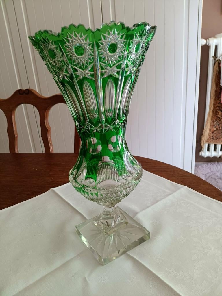 Grote kristallen vaas, Antiek en Kunst, Antiek | Glaswerk en Kristal, Ophalen
