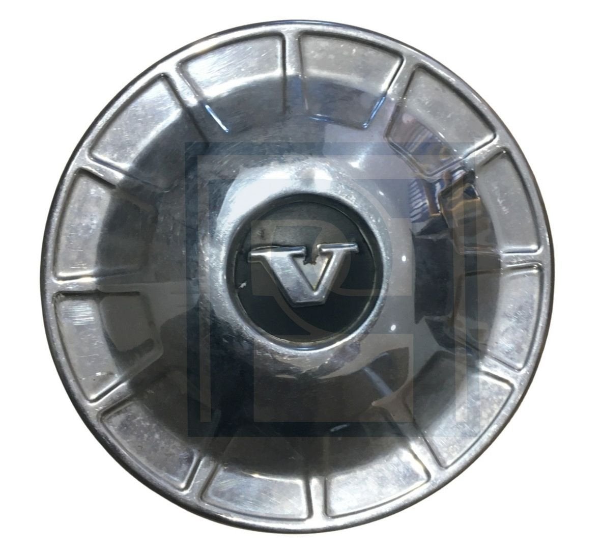Volvo Wieldop 140  RVS  met zwart rondje om de V (eerste typ, Autos : Divers, Enjoliveurs, Utilisé, Enlèvement ou Envoi