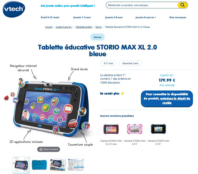 Tablette enfant, Informatique & Logiciels, Android Tablettes, Storio, 32 GB, 10 pouces, Comme neuf