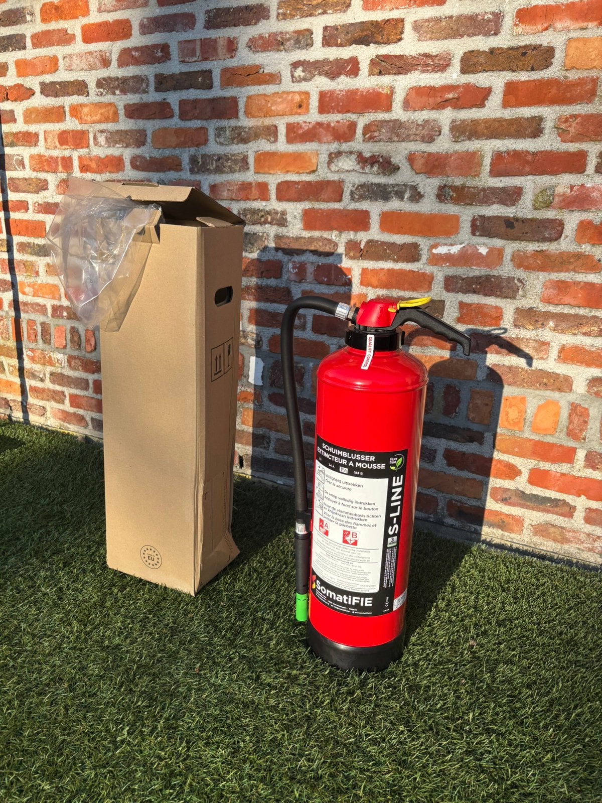 NIEUW schuimblusser 9L SomatiFIE S-line F9 Fluor free, Ophalen, Zo goed als nieuw