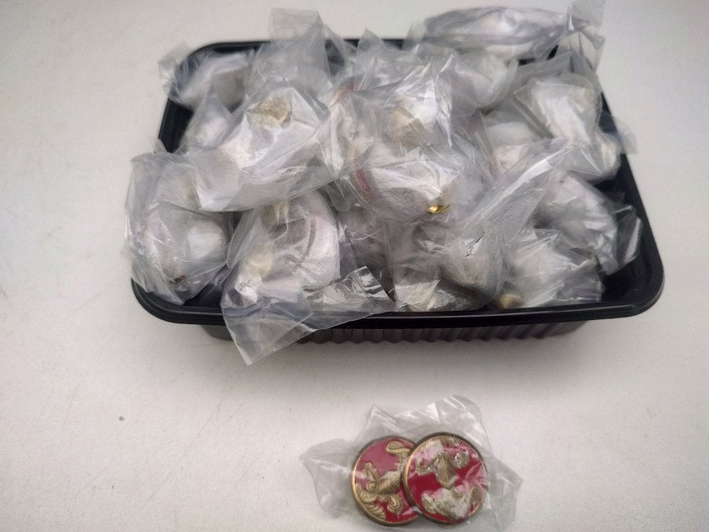 Lot Franse kraagspiegels # 5 , 50 paar, Verzamelen, Verzenden