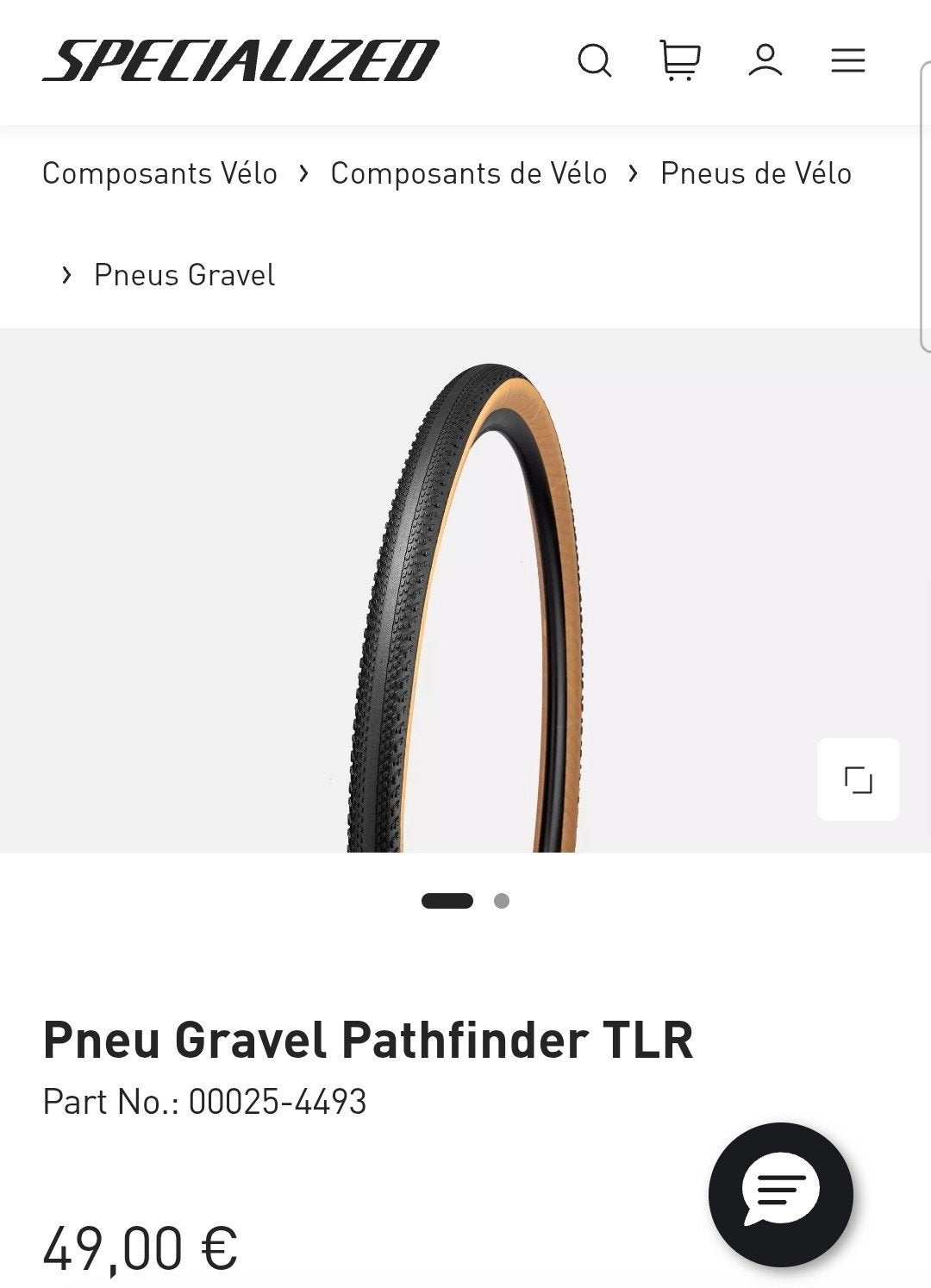 2 Pneus Gravel Specialized Pathfinder 45mm neufs, Vélos & Vélomoteurs, Enlèvement ou Envoi, Roue