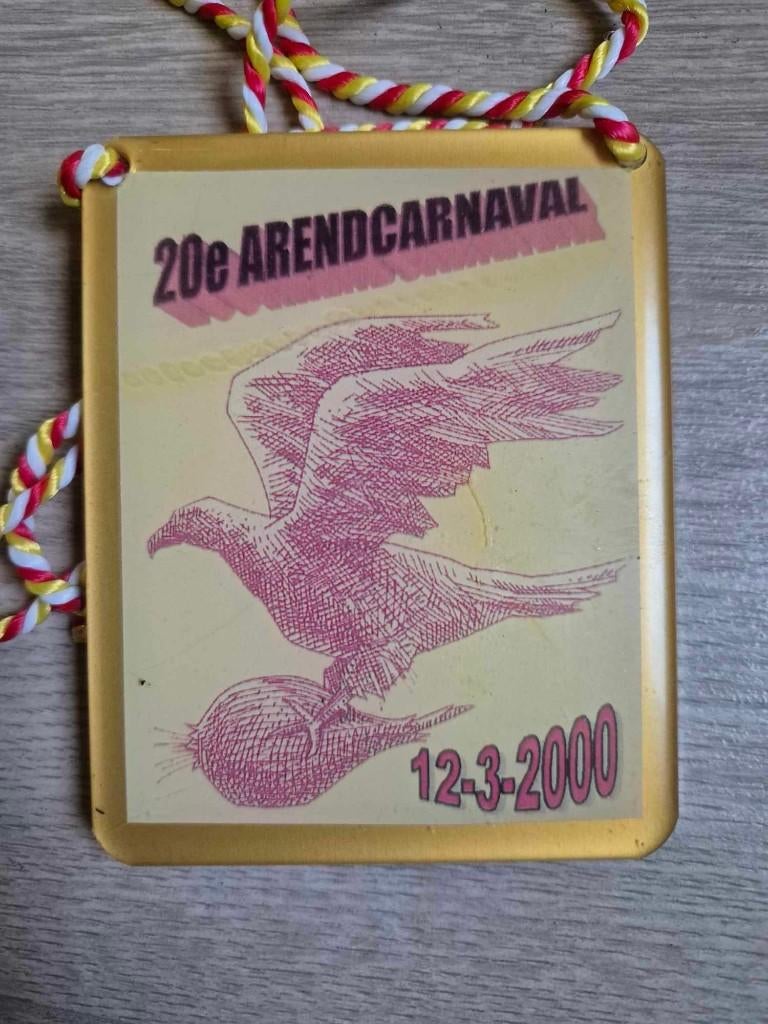 Carnaval medaille Arend carnaval 2000, Enlèvement ou Envoi