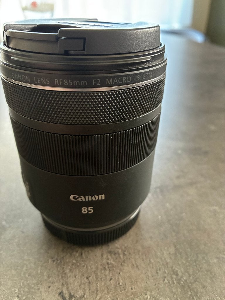 Canon RF85, TV, Hi-fi & Vidéo, Photo | Lentilles & Objectifs, Canon, Canon RF, Comme neuf, Objectif macro