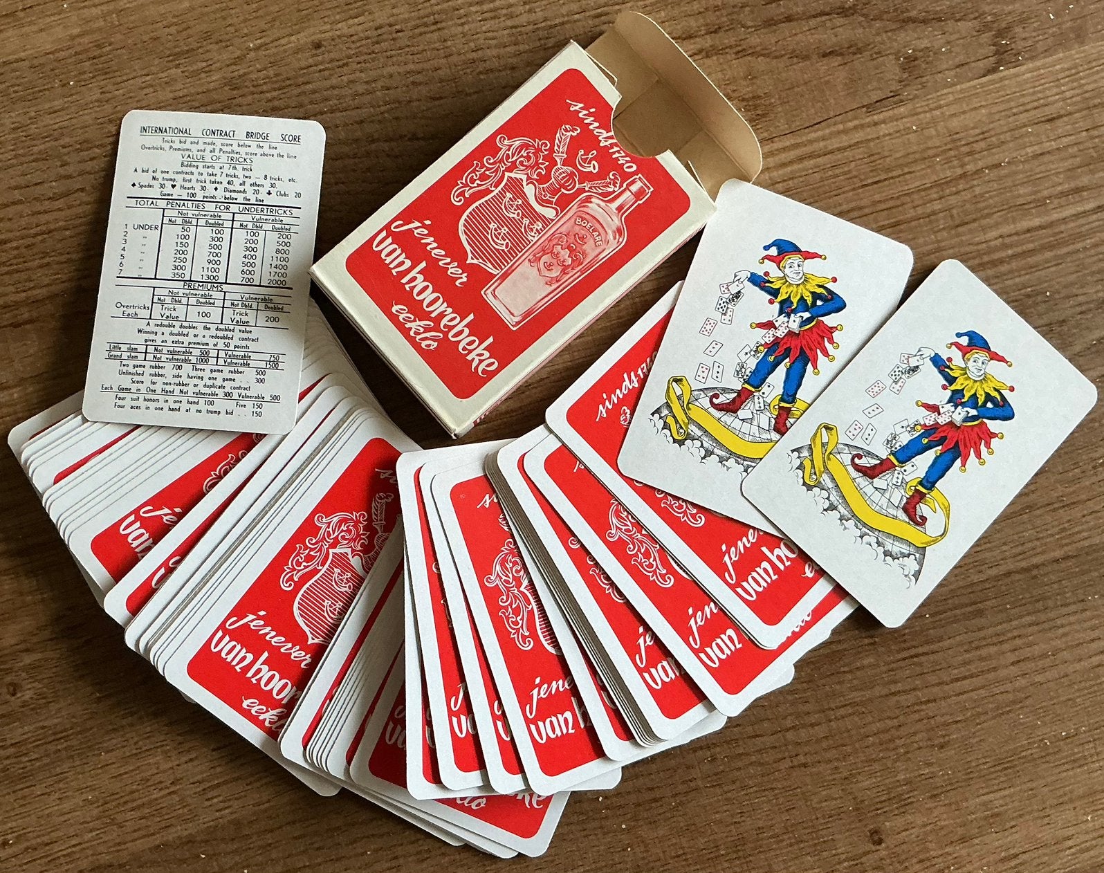 Jeu de cartes JENEVER VAN HOOREBEKE/EEKLO, Collections, Enlèvement ou Envoi, Comme neuf, Carte(s) à jouer