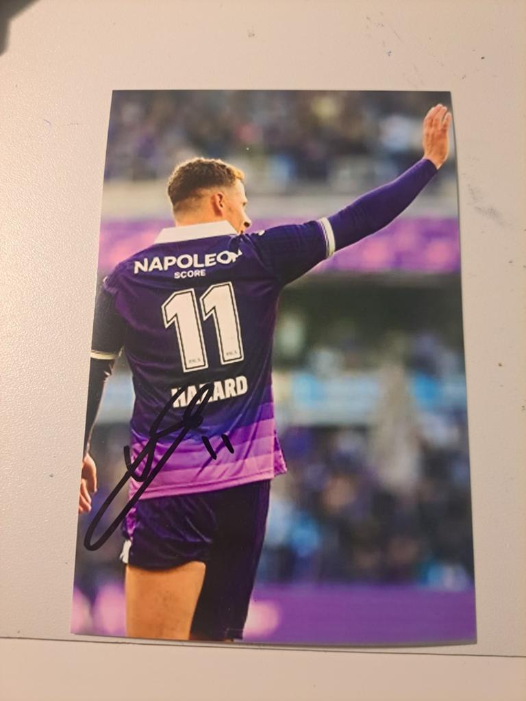 Gesigneerde foto Thorgan Hazard, Verzamelen, Ophalen of Verzenden, Nieuw