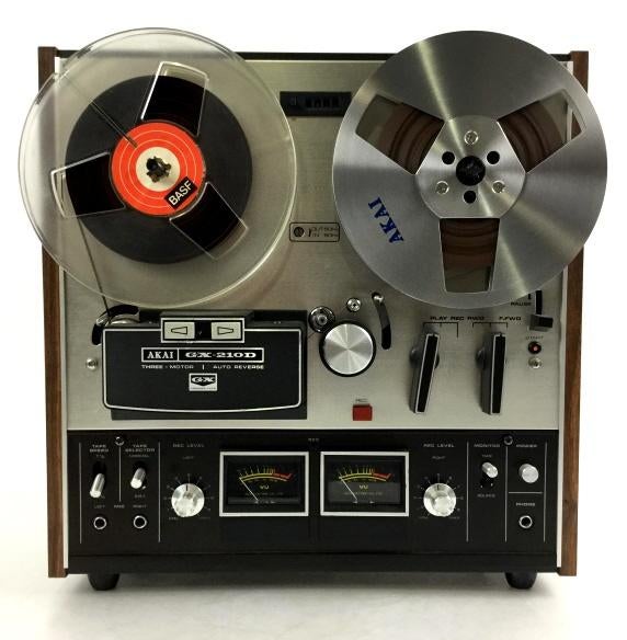 Akai GX-210D + 10 bandes + bobines métalliques fonctionnent , TV, Hi-fi & Vidéo, Tourne-disques, Enlèvement, Utilisé, Akai