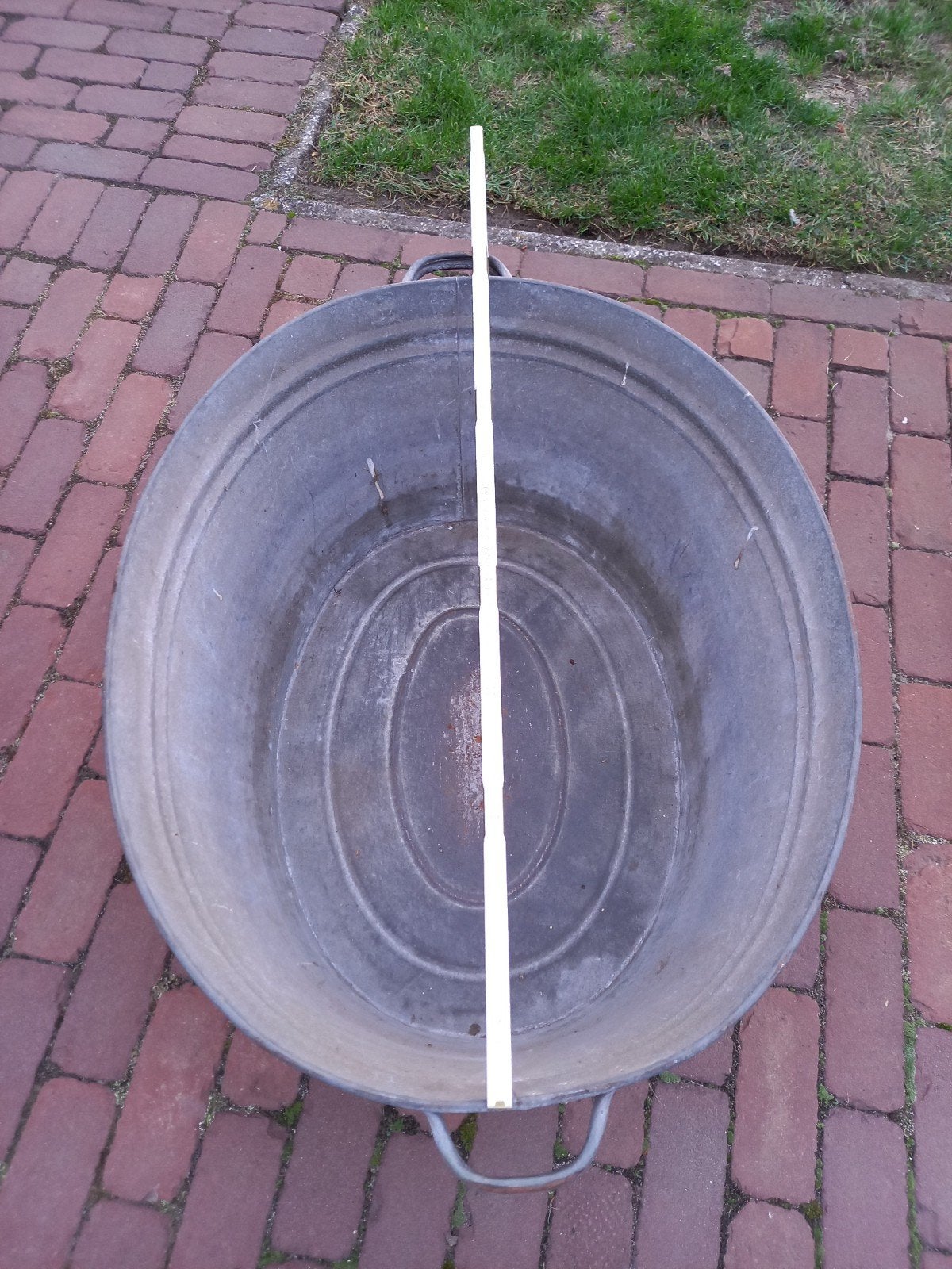 Vintage Zinken Bad, Tuin en Terras, Ophalen