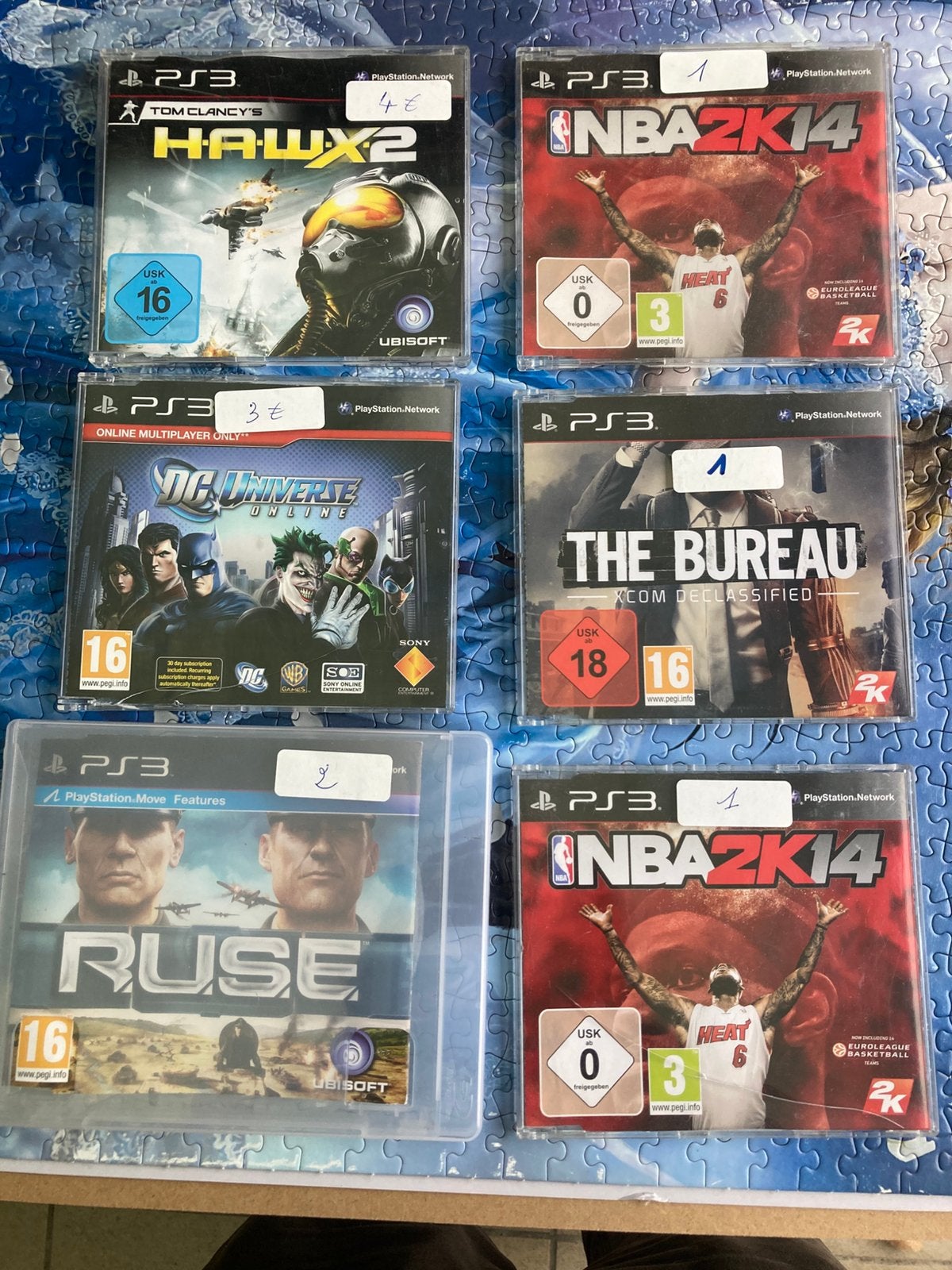 6 playStation 3 spellen, Ophalen, Zo goed als nieuw