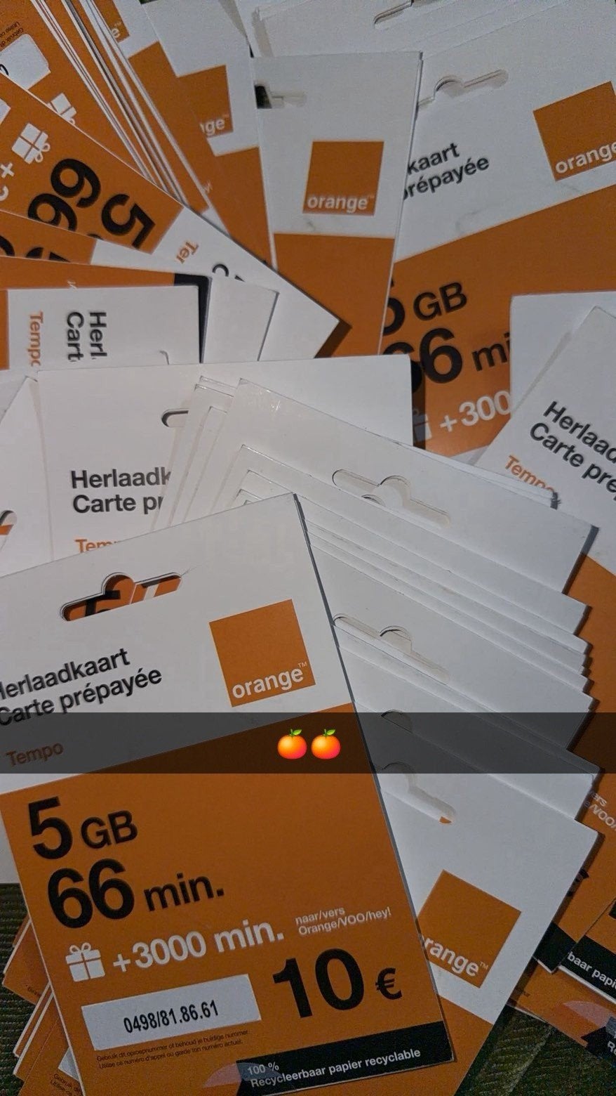 Carte Sim orange déjà enregistré, Télécoms, Neuf, Orange, Carte Sim
