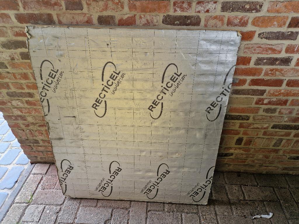 isolatieplaat, Doe-het-zelf en Bouw, Isolatie en Afdichting, Ophalen, Gebruikt, 4 tot 8 cm, Minder dan 5 m²