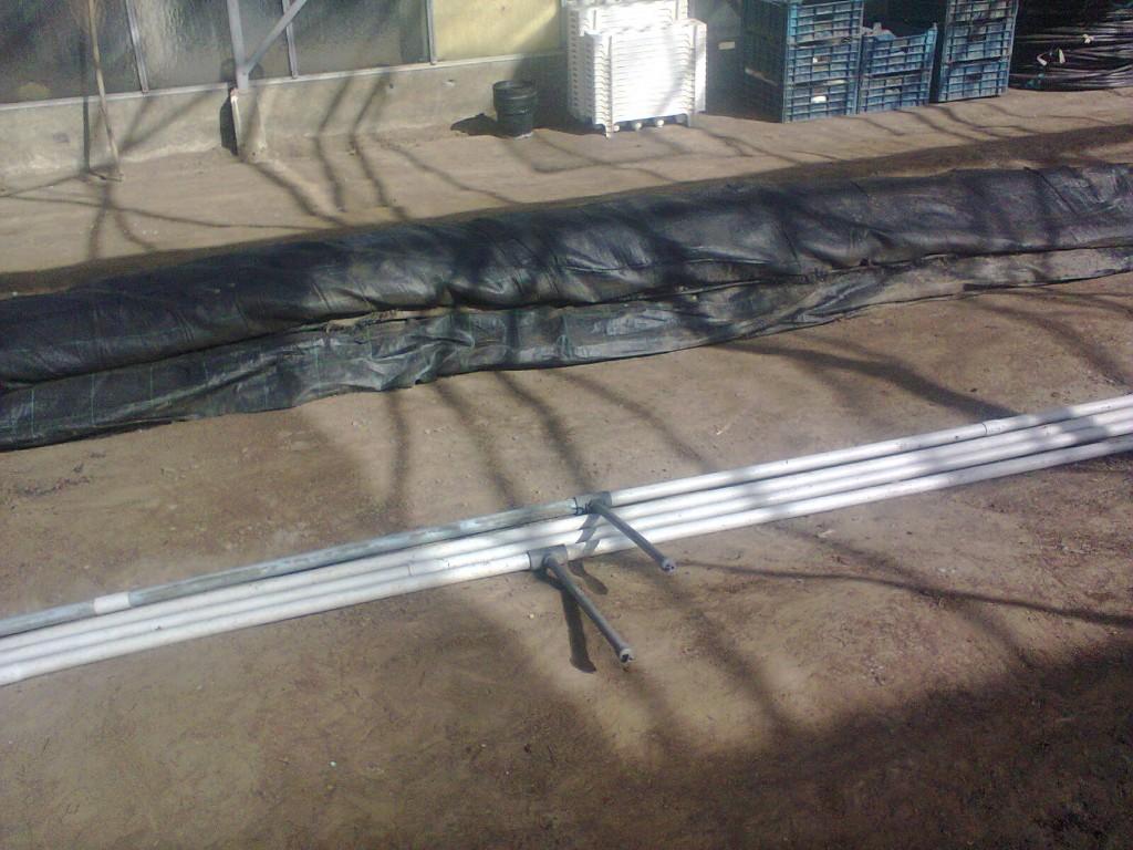 Anti Worteldoek zwart, Ophalen, Gebruikt, 15 m² of meer, Doek