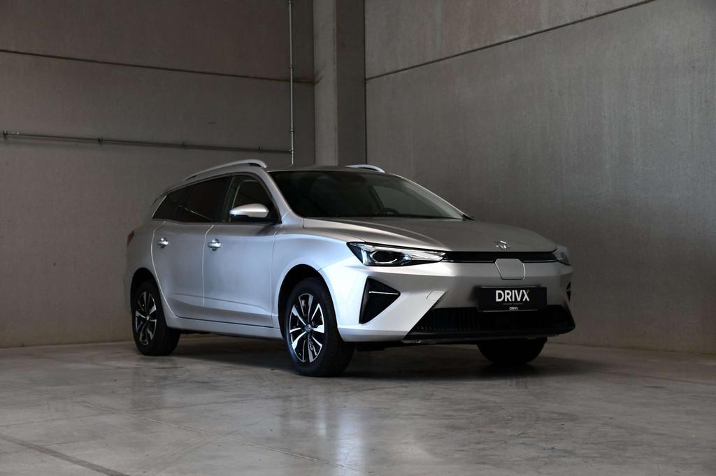 MG MG5 61 kWh l Long Range l Carplay l ACC l DAB l Zetelverw, Autos, MG, Argent ou Gris, Achat, Noir, Automatique