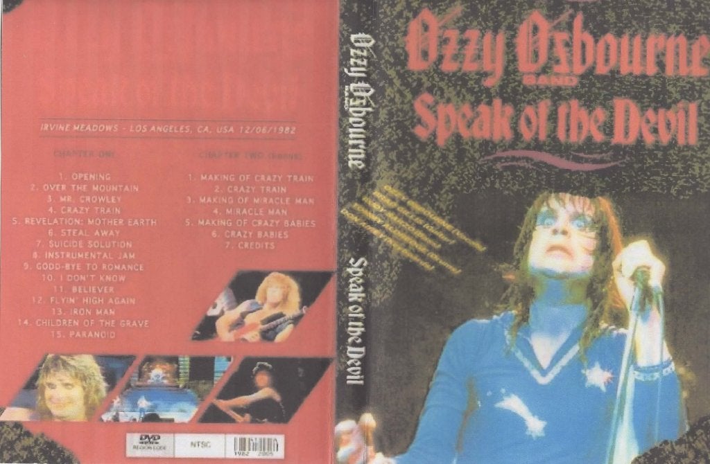 DVD - Ozzy OSBOURNE - SPEAK OF THE DEVIL, Envoi, Neuf, dans son emballage, Concert