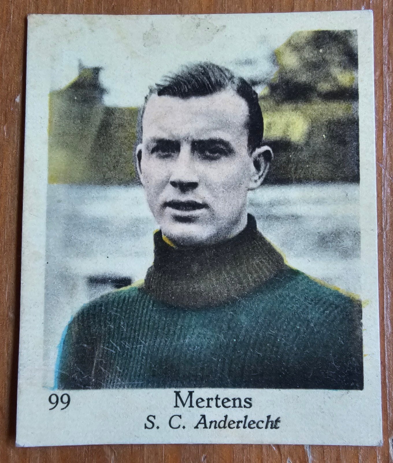 Lecocq Mertens 1938 (pré-panini) Anderlecht Chrome Football, Enlèvement ou Envoi, Comme neuf, Image
