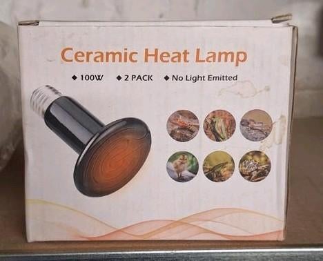 2-Pack Keramische Warmtelampen – 100W (Nieuw in doos), Animaux & Accessoires, Reptiles & Amphibiens | Accessoires, Envoi