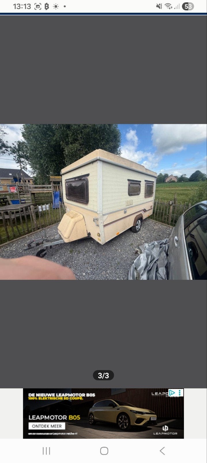plooicaravan zonder inboedel, Caravans en Kamperen