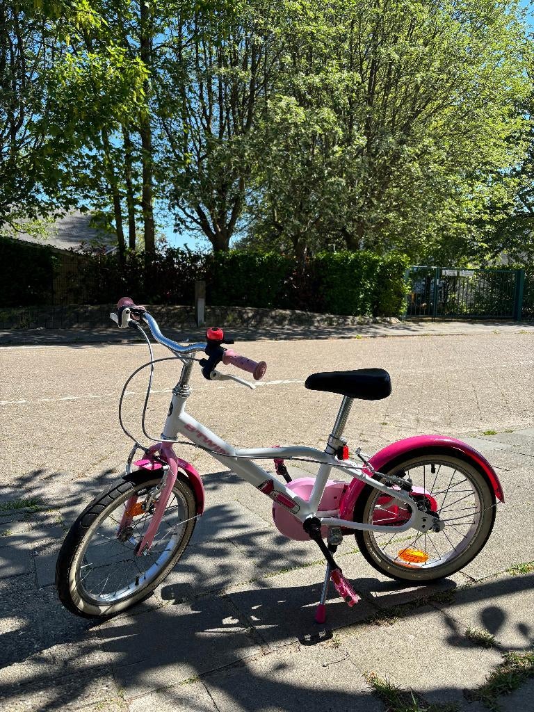 Meisjesfiets Decathlon BTWIN Maat 4-6 jaar, Ophalen, Gebruikt, Velgrem, BTwin Décathlon