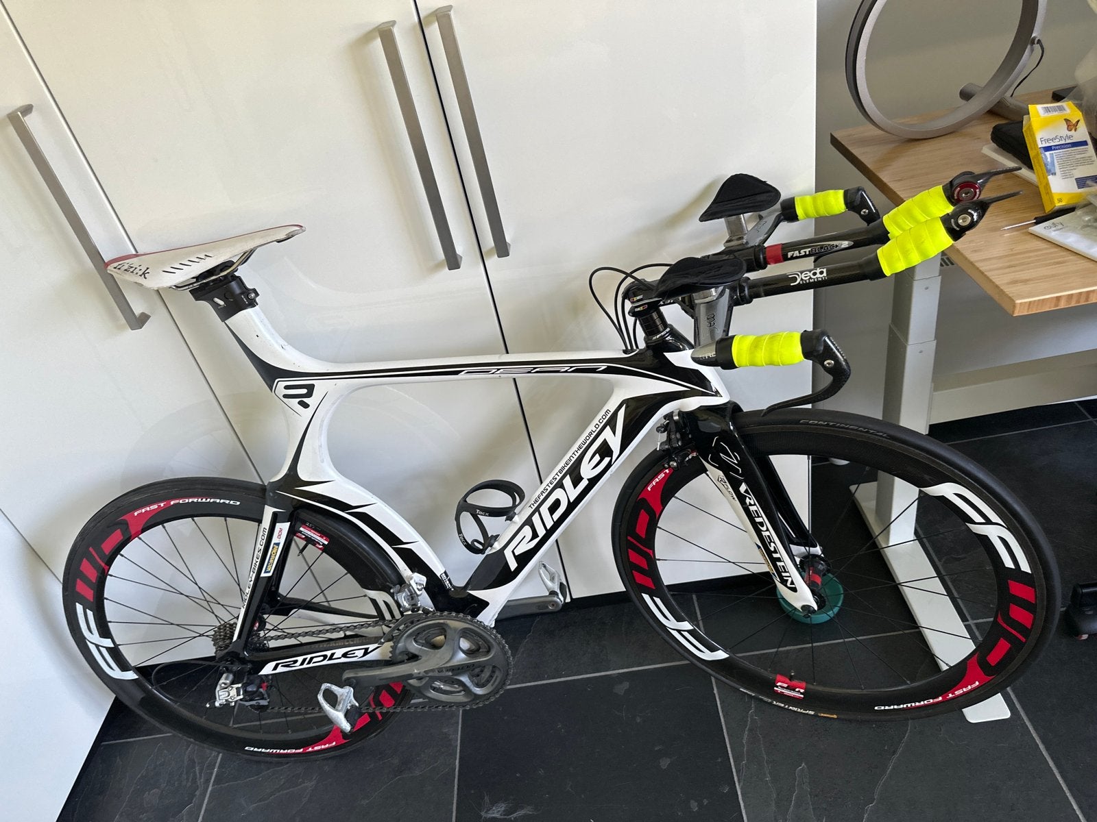 FFWD F6R Carbon Tijdrit/Race Wielset (DT Swiss 350) Velgrem, Ophalen, Gebruikt, Overige typen