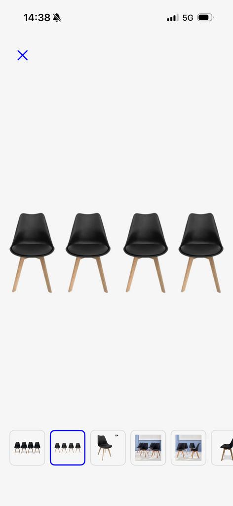 4 stoelen te koop, Huis en Inrichting, Stoelen, Ophalen, Zo goed als nieuw