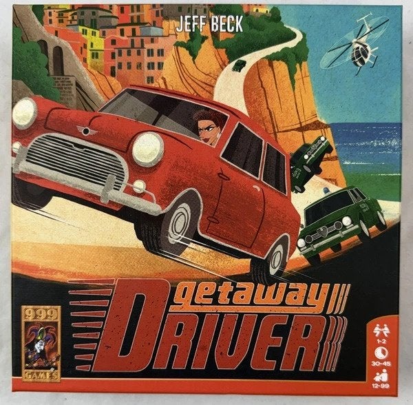 Getaway Driver Bordspel Jeff Beck 999 Games Kaartspel, Een of twee spelers, Verzenden, Zo goed als nieuw, 999 Games