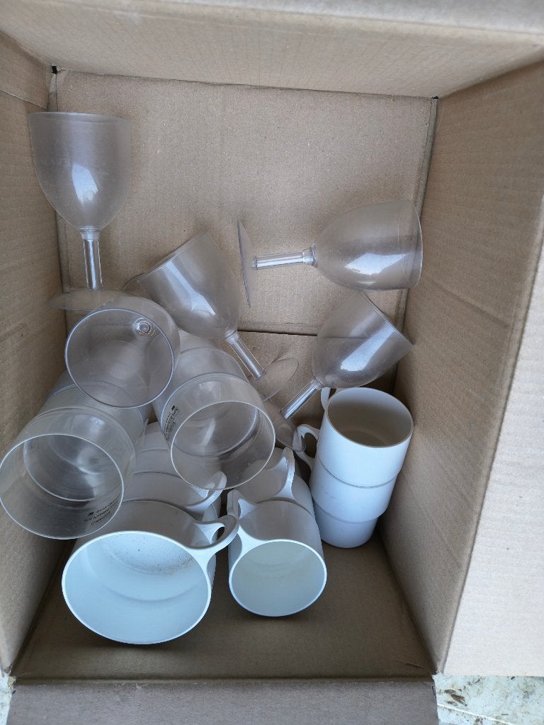 plastieken servies, Ophalen, Kunststof, Gebruikt, Overige merken