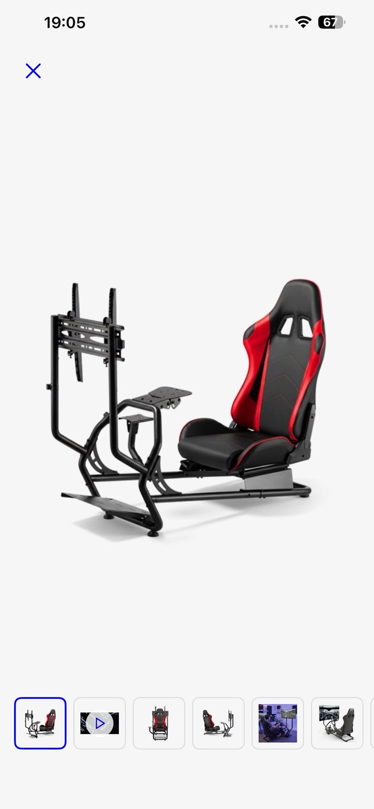Gamingstoel / Racing Simulator Cockpit te koop!, Games en Spelcomputers, Ophalen, Zo goed als nieuw, PC, Racestoel