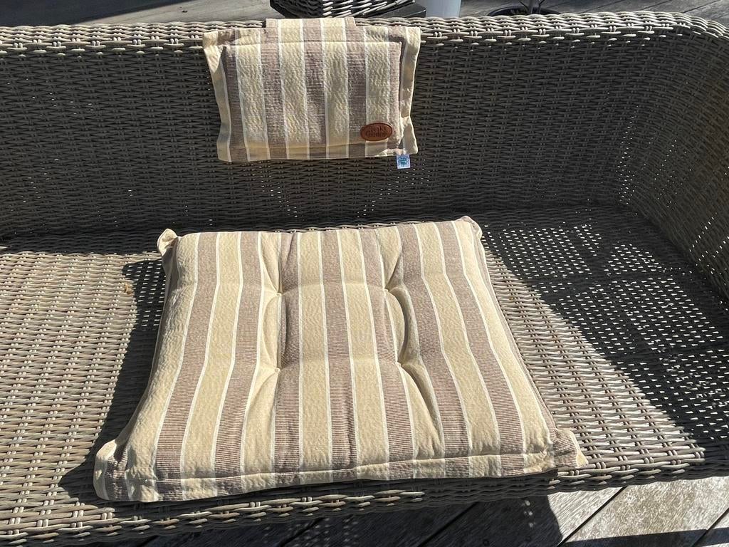 Tuinkussens met rugkussen, Tuin en Terras, Tuinsets en Loungesets, Ophalen, Zo goed als nieuw