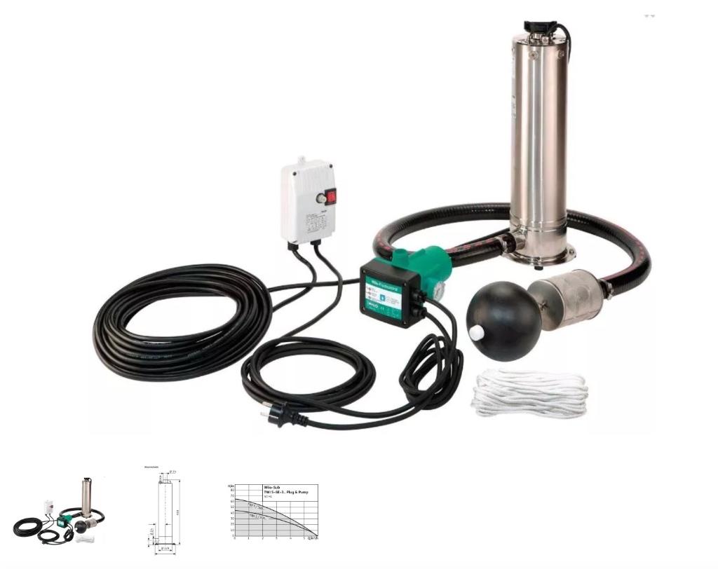 POMPE HYDROPHORE WILO-SUB COMFORT TWI5 SE304 PACK, Enlèvement ou Envoi, Neuf, Électrique, Pompe pour citernes d'eau de pluie