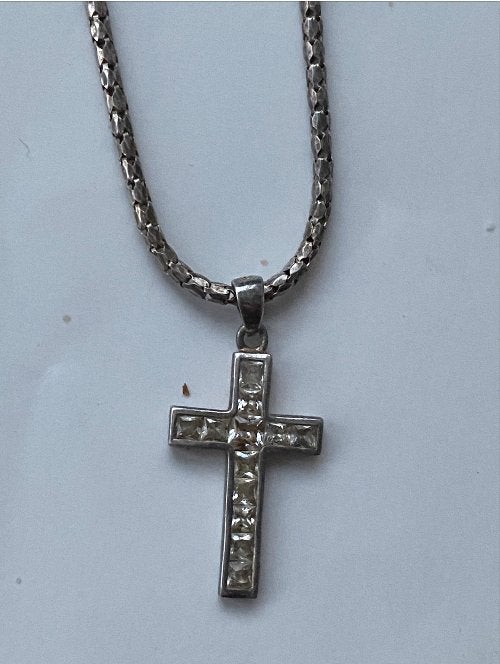 Chaîne et pendentif argent 925, Bijoux, Sacs & Beauté, Colliers, Enlèvement, Comme neuf, Argent, Argent