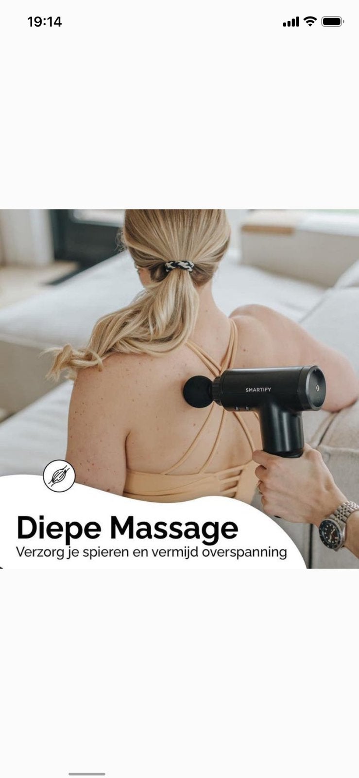 Massage gun profesioneel, Verzenden, Zo goed als nieuw