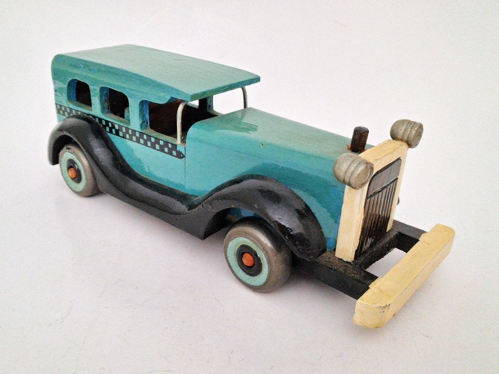 modelauto hout vintage oldtimer, Verzenden, Gebruikt, Auto