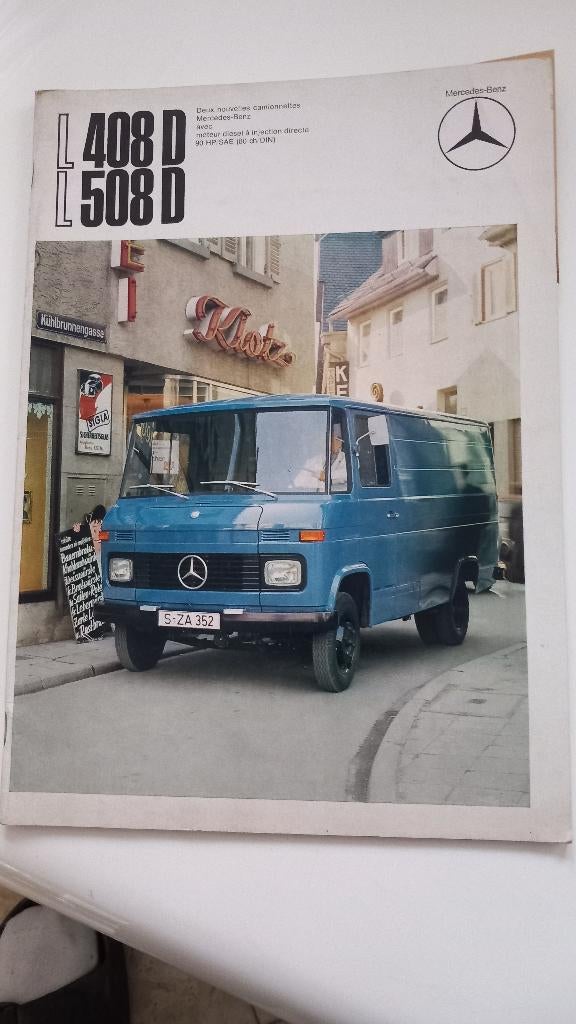 Catalogue Mercedes L 408 D 508D, Ophalen, Mercedes, Divers