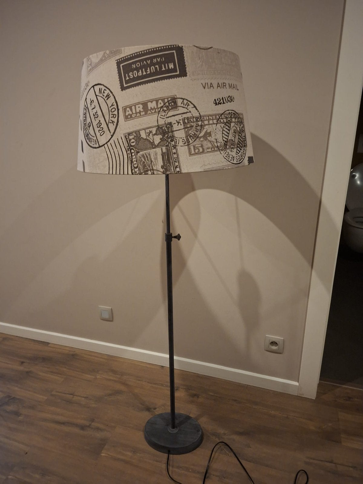 Staanlamp, Huis en Inrichting, Lampen | Vloerlampen, Ophalen, Zo goed als nieuw