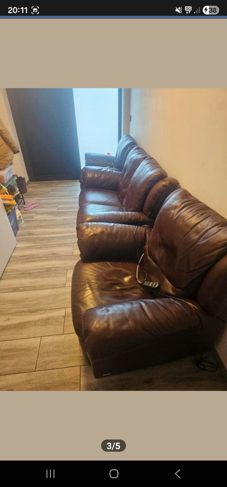 Natuzzi 2x elektrische 1 zit, sofa 2 zit alles van hoog ital, Enlèvement ou Envoi