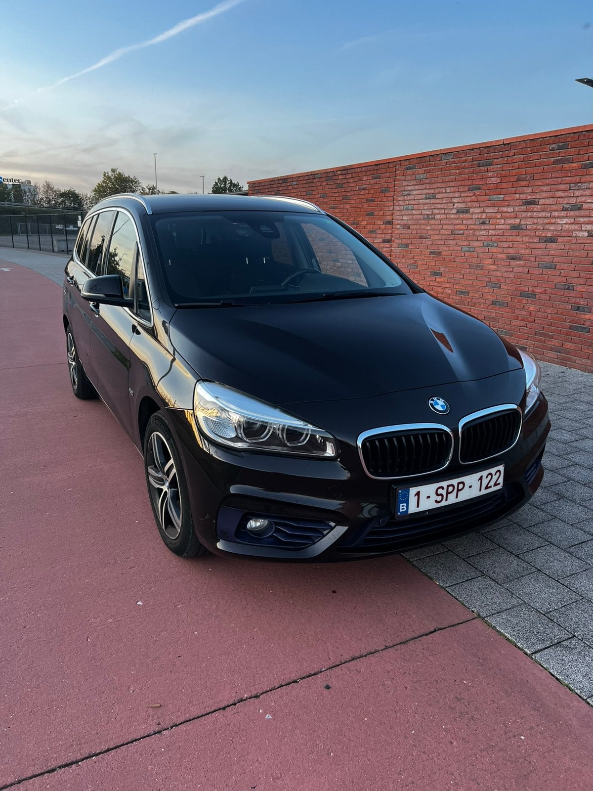 BMW 218i Grand Touter 7 zit, Automaat, Stof, Euro 6, Zwart