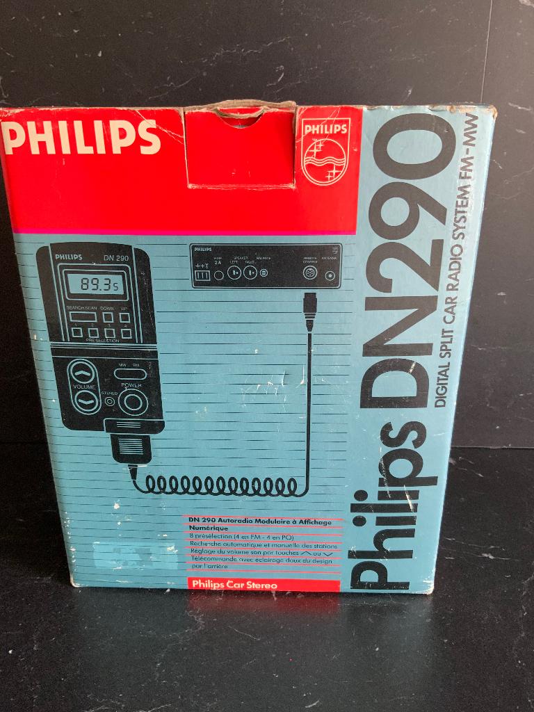 Phillips DN290 retro vintage autoradio, Ophalen of Verzenden, Gebruikt