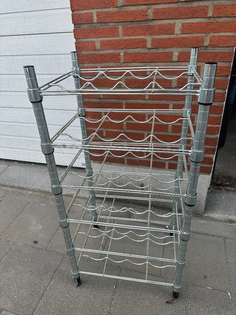 Ikea Omar flessenrek, Maison & Meubles, Accessoires pour la Maison | Porte-bouteilles, Enlèvement, Utilisé, Métal, 75 – 100