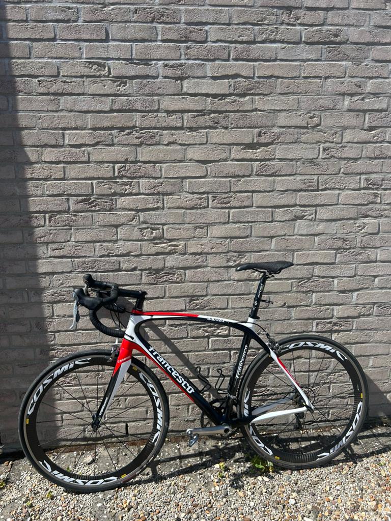 Francesco, carbon, shimano 105 + extra wielen, Fietsen en Brommers, Fietsen | Heren | Sportfietsen en Toerfietsen, Ophalen, Gebruikt