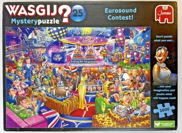 Jumbo Wasgij Mystery 25 Eurosound Contest Puzzel 1000 Stuks, Verzenden, 500 t/m 1500 stukjes, Zo goed als nieuw, Legpuzzel