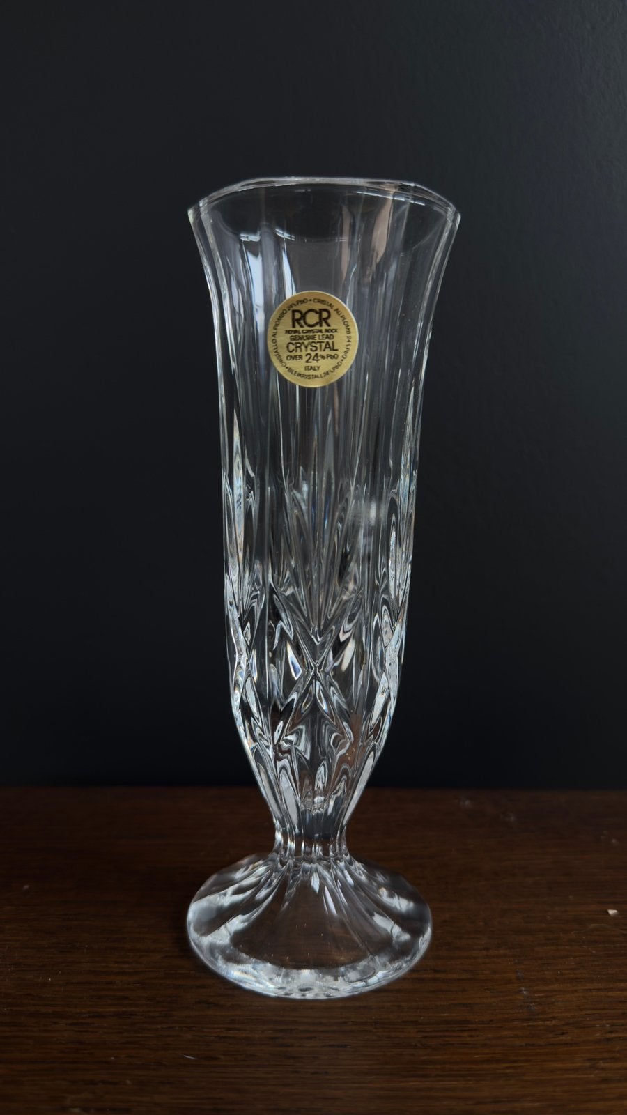 Prachtige RCR Royal Crystal Rock kristallen vaas, Ophalen of Verzenden
