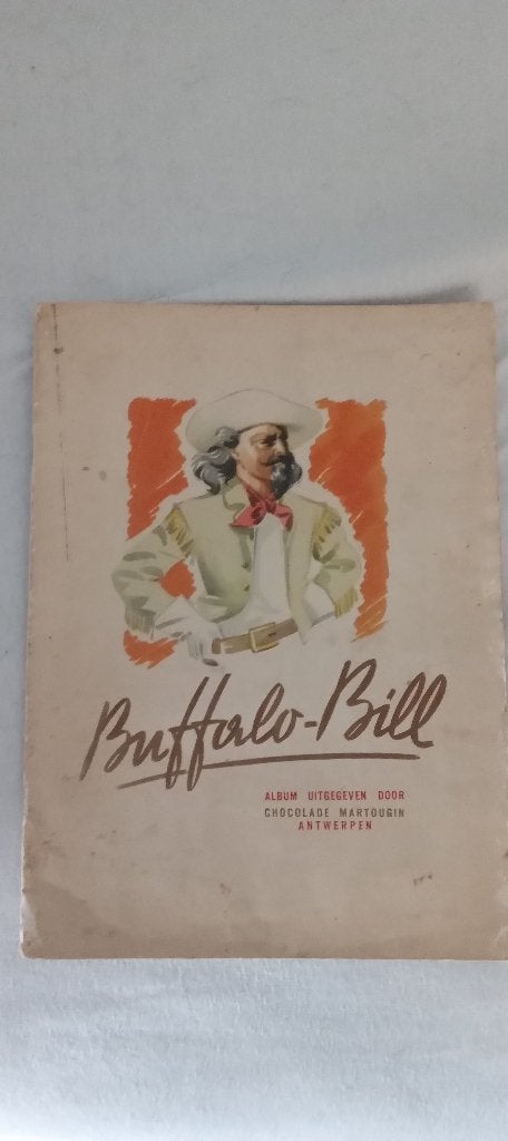 plakboek buffalo -bill mourtagin, Enlèvement ou Envoi, Utilisé, Livre d'images