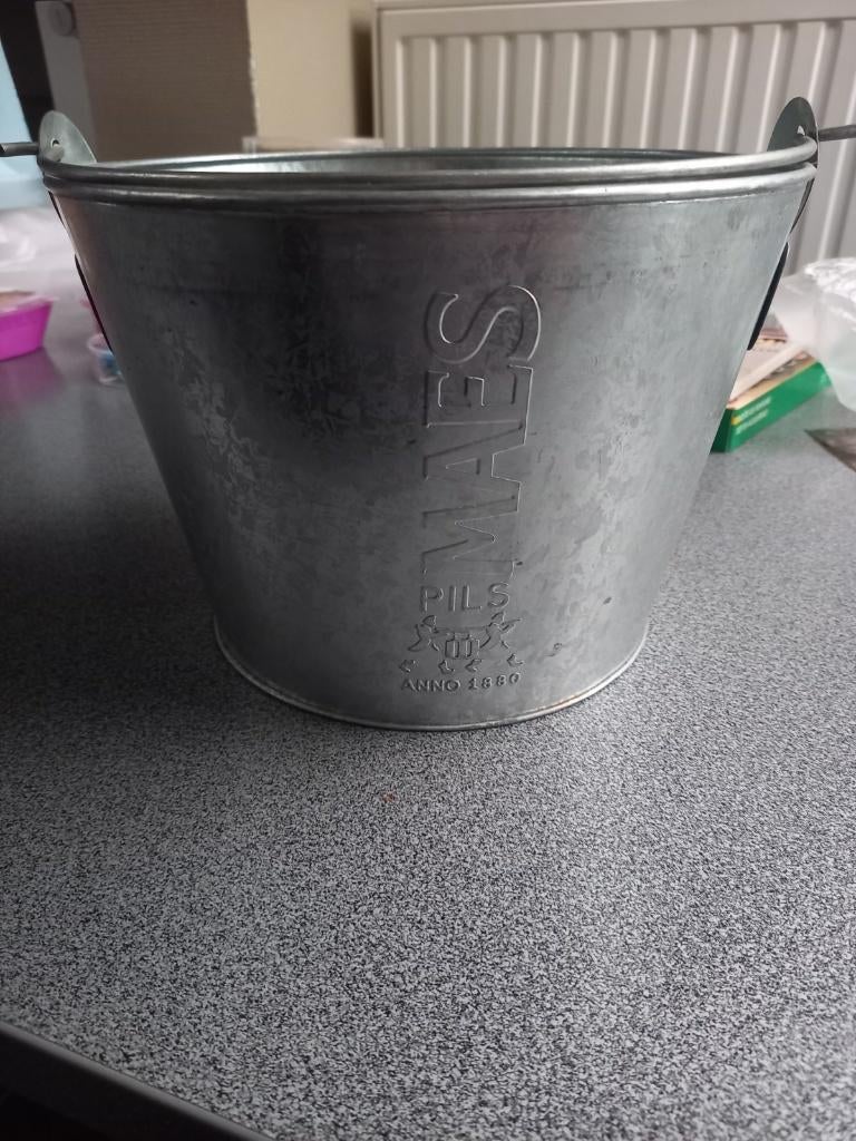 Metalen emmer Maes, Verzamelen, Ophalen of Verzenden, Zo goed als nieuw, Overige typen, Overige merken