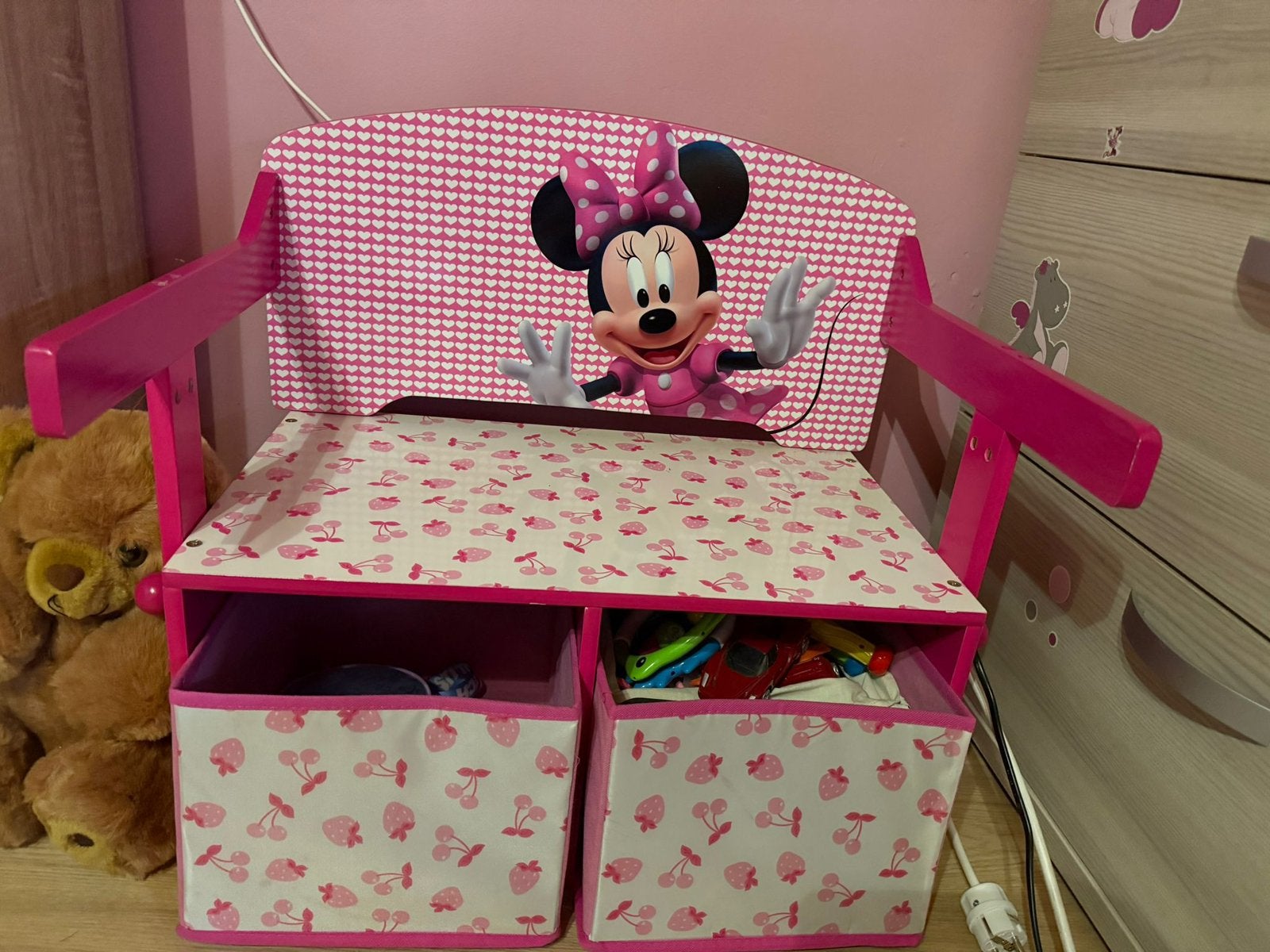 Banc de rangement Minnie, Enlèvement, Comme neuf, Autres types