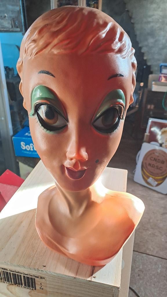 Twiggy Tete a chapeau vintage, Antiek en Kunst, Ophalen of Verzenden