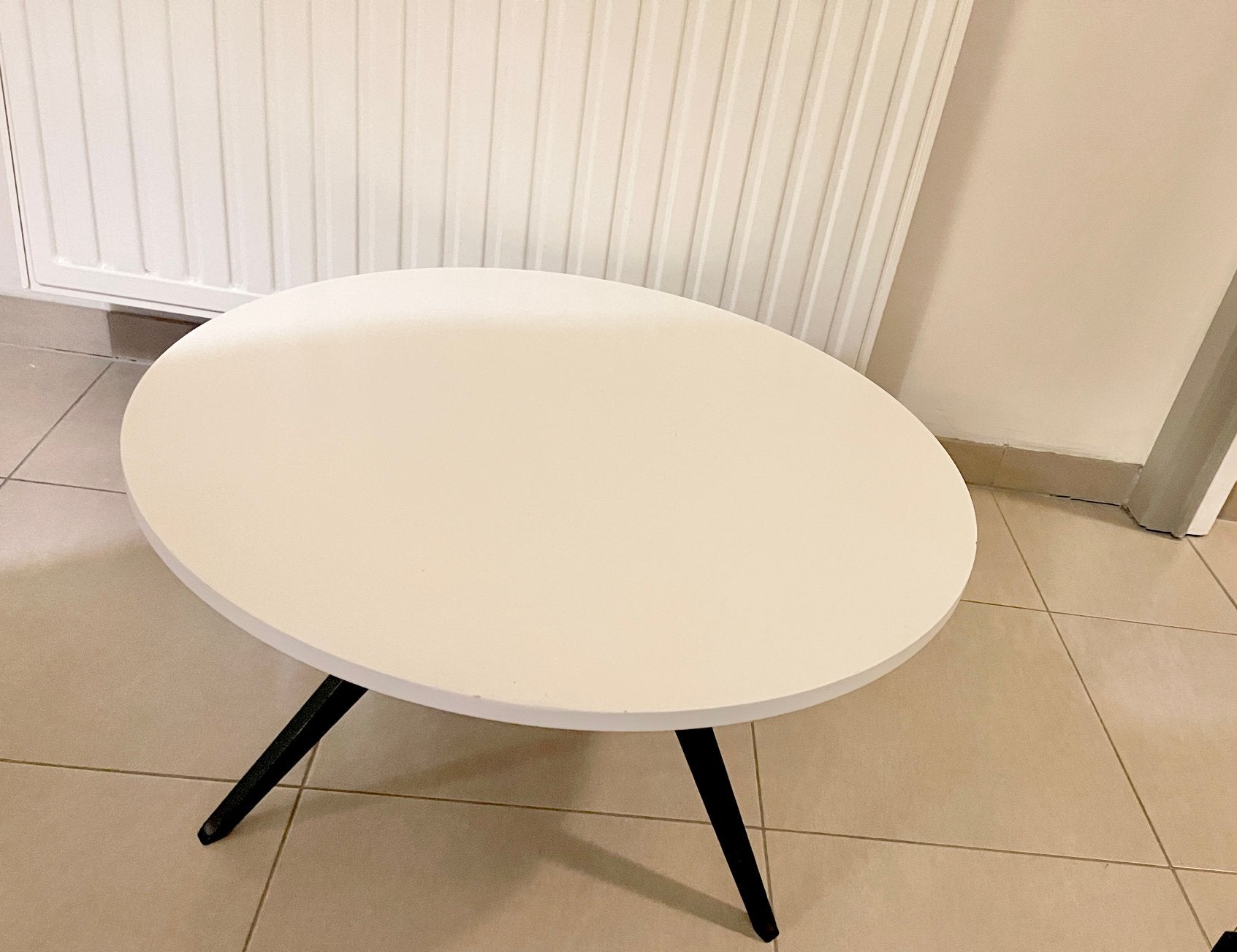 saloon tafel, Ophalen, Zo goed als nieuw, Rond, Hout