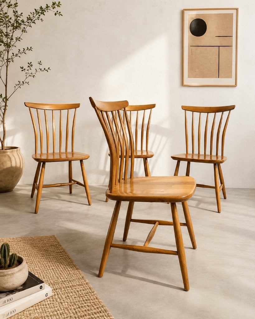 Ensemble de 4 chaises suédoises Akerblom #570 — Gunnar Eklöf, Enlèvement