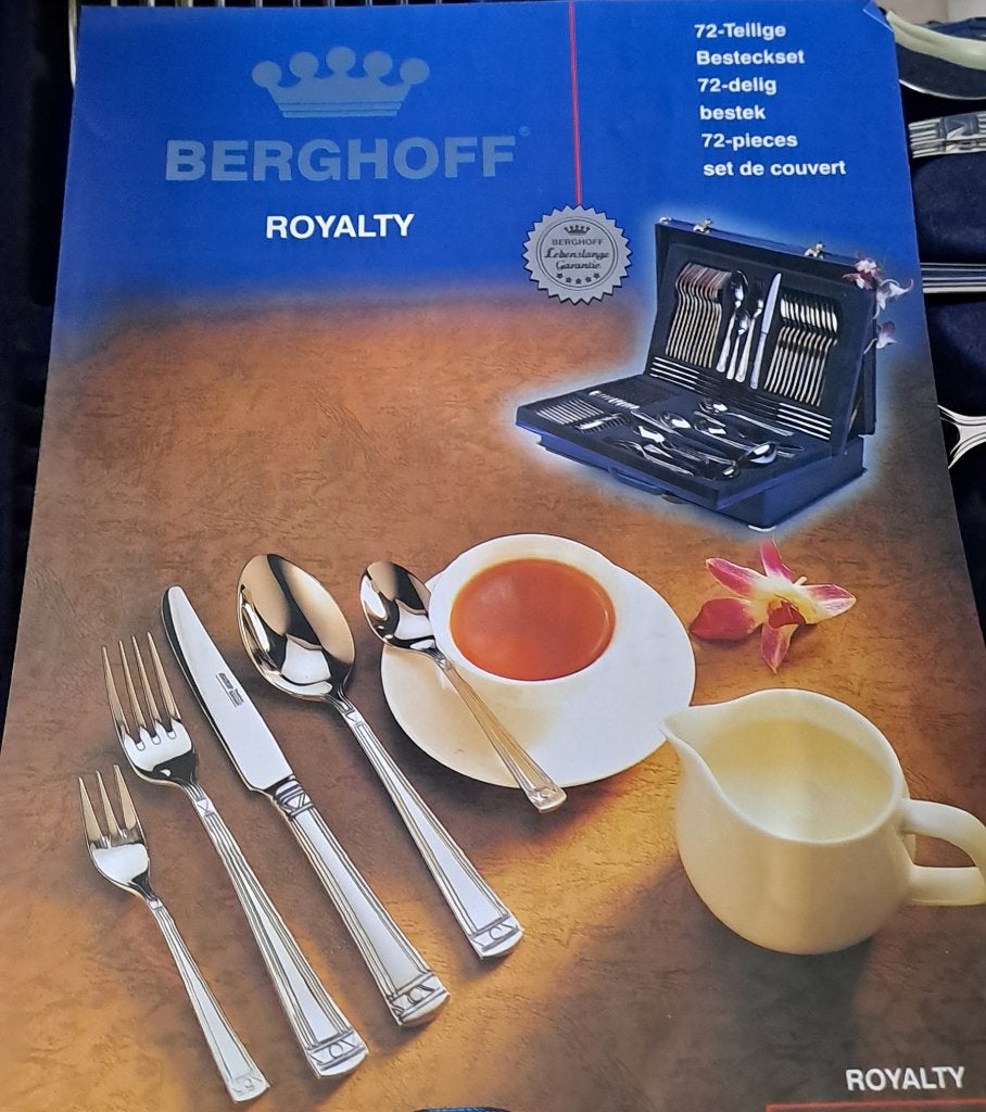 Berghoff 72 delig bestek koffer, Huis en Inrichting, Keuken | Bestek, Ophalen, Bestekset, Zo goed als nieuw, Overige merken