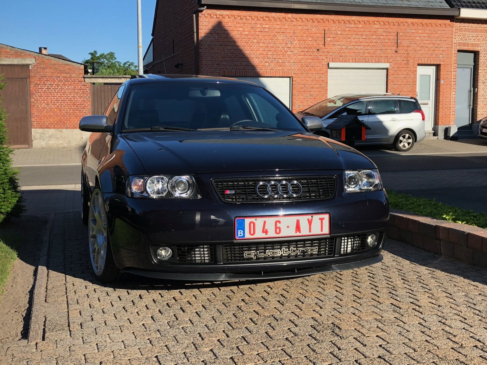 Audi S3 1.8T Facelift Zwart leder Recaro, Auto's, S3, Zwart, 4 cilinders, Blauw